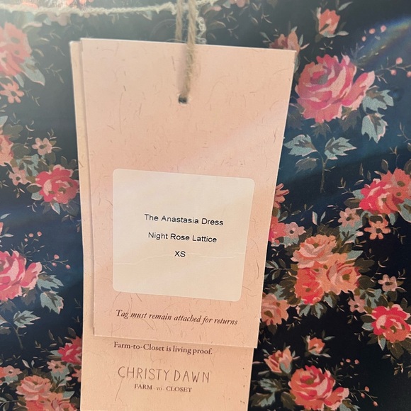Christy Dawn - Anastasia Dress - Night Rose Lattice - XS - NWT - Picture 6 of 7